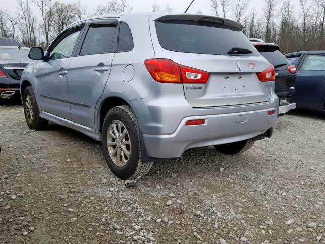 JA4AP3AU0CZ002070 - 2012 MITSUBISHI OUTLANDER SILVER photo 3