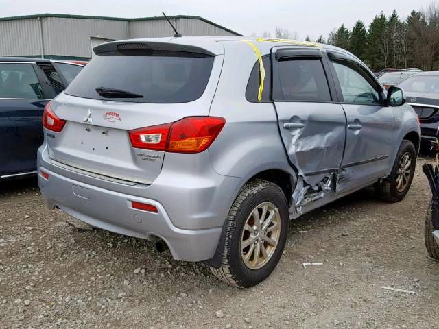 JA4AP3AU0CZ002070 - 2012 MITSUBISHI OUTLANDER SILVER photo 4