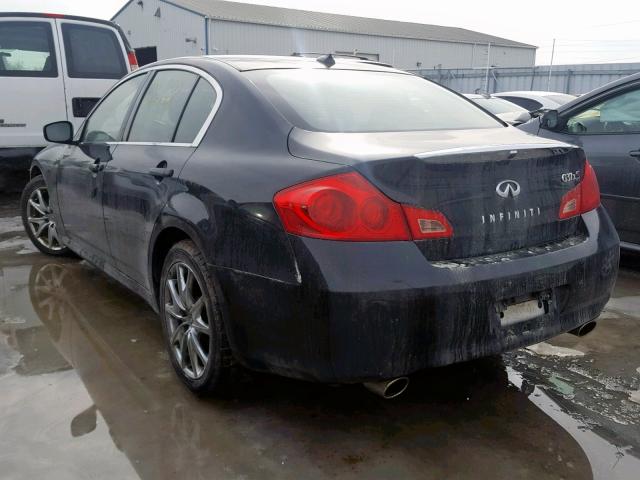 JNKCV61F59M365413 - 2009 INFINITI G37 BLACK photo 3