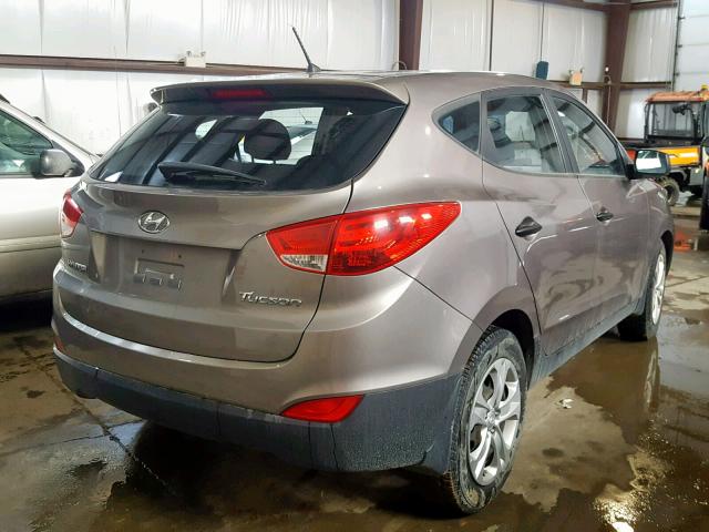 KM8JT3AB7CU383666 - 2012 HYUNDAI TUCSON GL BROWN photo 4