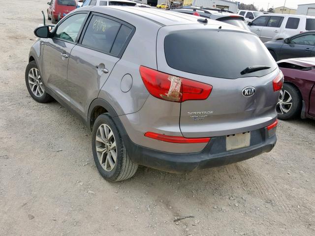 KNDPBCAC3E7614705 - 2014 KIA SPORTAGE GRAY photo 3