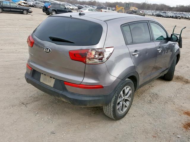 KNDPBCAC3E7614705 - 2014 KIA SPORTAGE GRAY photo 4