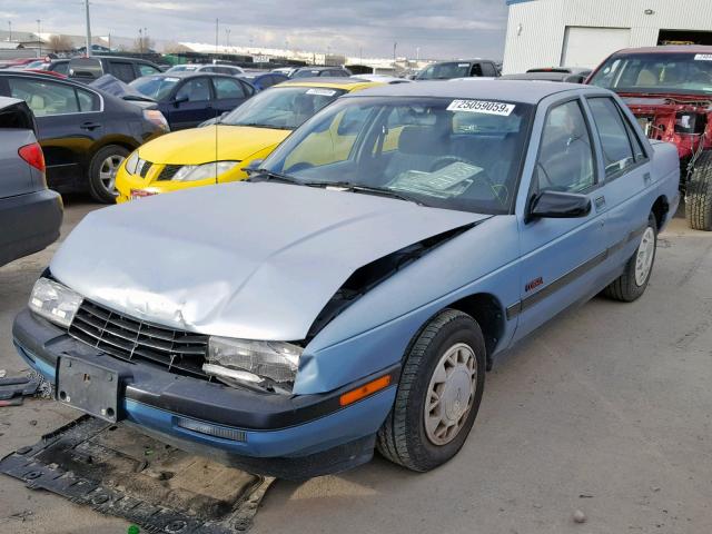 1G1LT53G4ME147286 - 1991 CHEVROLET CORSICA LT BLUE photo 2