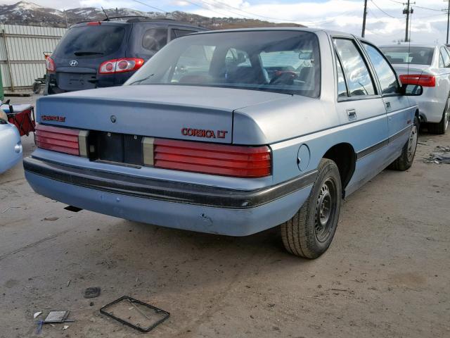 1G1LT53G4ME147286 - 1991 CHEVROLET CORSICA LT BLUE photo 4