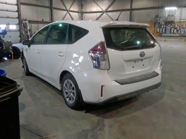 JTDZN3EU1GJ041280 - 2016 TOYOTA PRIUS V WHITE photo 3