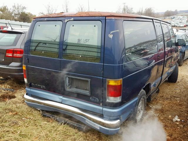 1FMEE11N5NHA28341 - 1992 FORD ECONOLINE BLUE photo 4