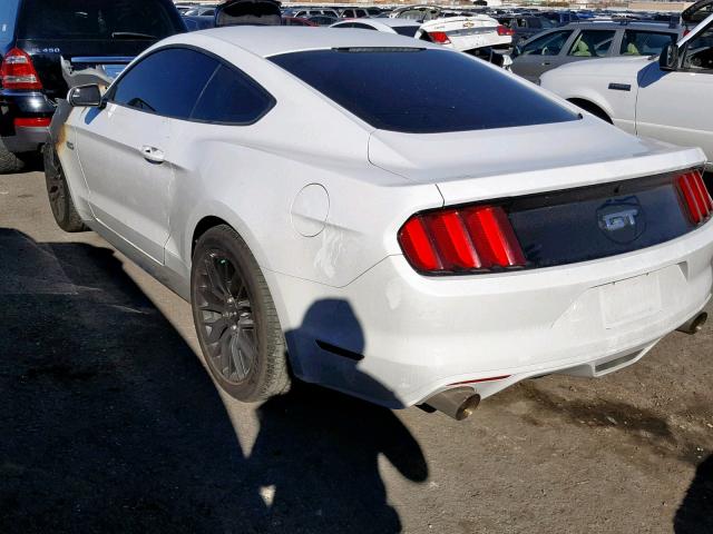 1FA6P8CF9H5351997 - 2017 FORD MUSTANG GT WHITE photo 3