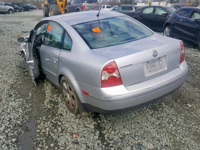 WVWTH63B93P247647 - 2003 VOLKSWAGEN PASSAT GLX SILVER photo 3