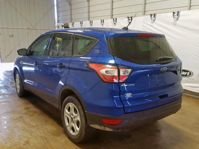 1FMCU0F72HUC31195 - 2017 FORD ESCAPE S BLUE photo 3