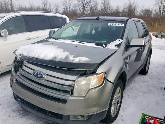 2FMDK48C08BB33204 - 2008 FORD EDGE SEL SILVER photo 2