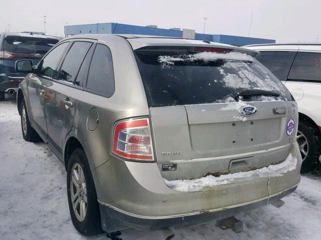 2FMDK48C08BB33204 - 2008 FORD EDGE SEL SILVER photo 3