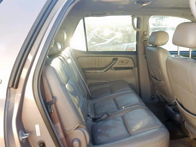 5TDZT38A61S037629 - 2001 TOYOTA SEQUOIA LI BROWN photo 6