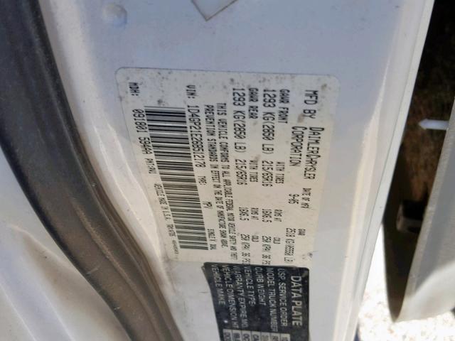 1D4GP21E26B512178 - 2006 DODGE CARAVAN C/ WHITE photo 10