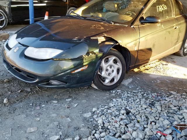 1G8ZY12751Z282868 - 2001 SATURN SC2 GREEN photo 9