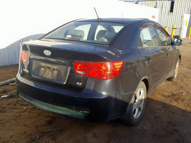 KNAFU4A26A5285052 - 2010 KIA FORTE EX BLACK photo 4