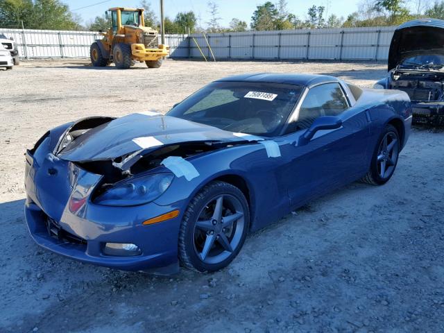 1G1YE2DW0C5106611 - 2012 CHEVROLET CORVETTE BLUE photo 2