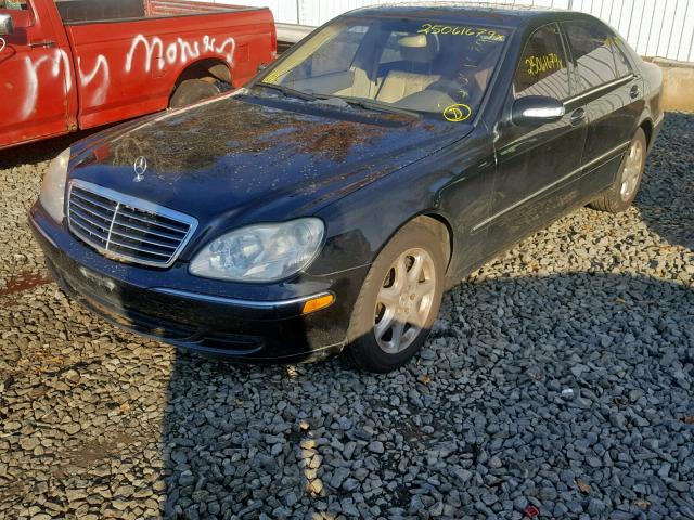 WDBNG83J96A474986 - 2006 MERCEDES-BENZ S 430 4MAT BLACK photo 2