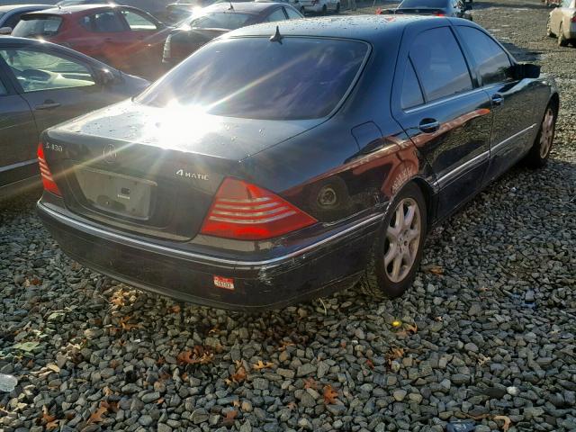 WDBNG83J96A474986 - 2006 MERCEDES-BENZ S 430 4MAT BLACK photo 4