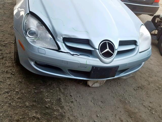 WDBWK54F96F097624 - 2006 MERCEDES-BENZ SLK 280 SILVER photo 9