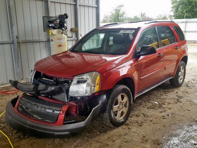 2CNDL13F356197996 - 2005 CHEVROLET EQUINOX LS RED photo 2