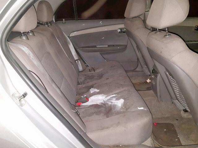 1G1ZB5E0XCF267535 - 2012 CHEVROLET MALIBU LS SILVER photo 6