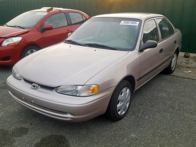 1Y1SK5484YZ433338 - 2000 CHEVROLET GEO PRIZM GRAY photo 2