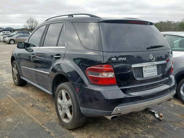 4JGBB86E38A339454 - 2008 MERCEDES-BENZ ML 350 BLACK photo 3