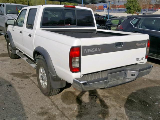 1N6ED27T1YC310526 - 2000 NISSAN FRONTIER C WHITE photo 3