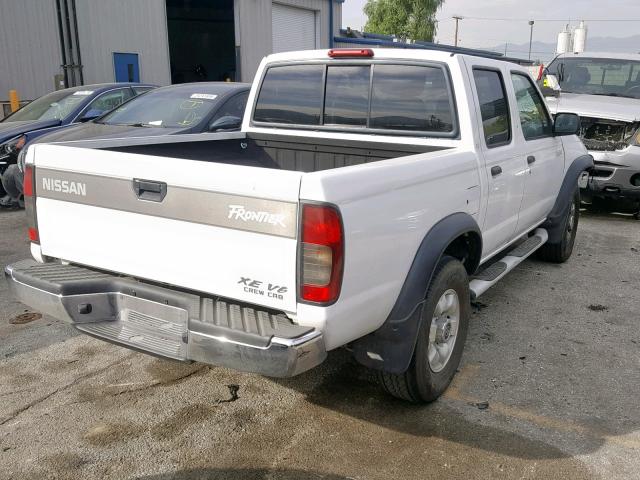 1N6ED27T1YC310526 - 2000 NISSAN FRONTIER C WHITE photo 4