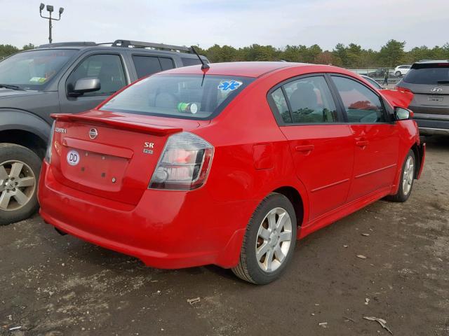 3N1AB61E29L672415 - 2009 NISSAN SENTRA 2.0 RED photo 4