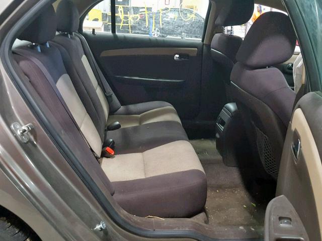 1G1ZC5EU7BF298532 - 2011 CHEVROLET MALIBU 1LT BEIGE photo 6