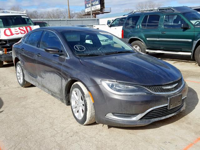 1C3CCCAB2GN157245 - 2016 CHRYSLER 200 LIMITE GRAY photo 1