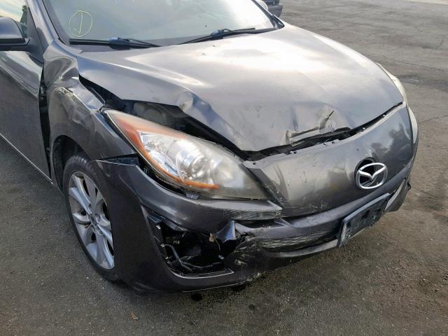 JM1BL1U60B1383584 - 2011 MAZDA 3 S GRAY photo 9