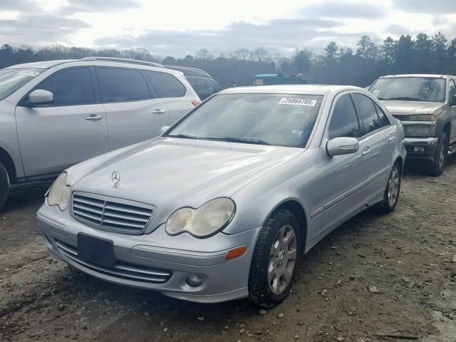 WDBRF92H36F747707 - 2006 MERCEDES-BENZ C GENERATI SILVER photo 2