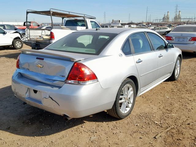 2G1WU57M291269485 - 2009 CHEVROLET IMPALA LTZ SILVER photo 4