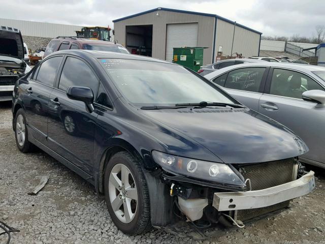 1HGFA16858L023120 - 2008 HONDA CIVIC EX BLACK photo 1