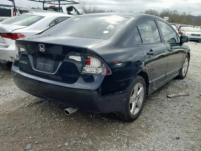 1HGFA16858L023120 - 2008 HONDA CIVIC EX BLACK photo 4