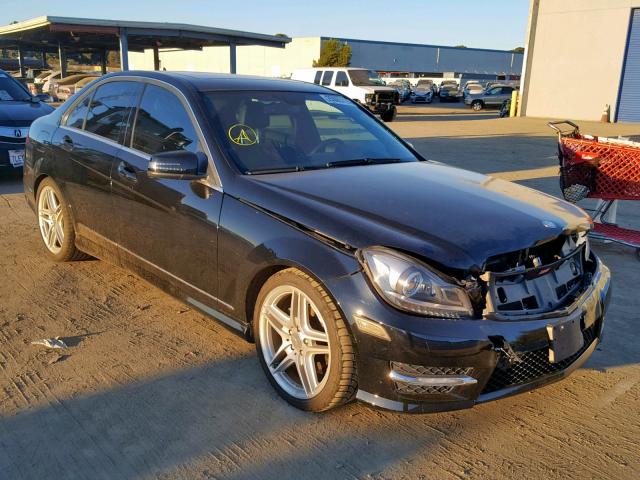 WDDGF4HBXCR211724 - 2012 MERCEDES-BENZ C 250 BLACK photo 1