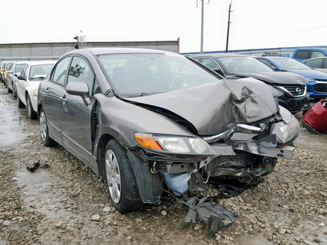 1HGFA16536L141928 - 2006 HONDA CIVIC LX GRAY photo 1