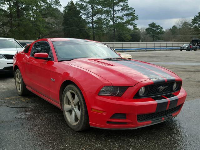 1ZVBP8CF6D5276529 - 2013 FORD MUSTANG GT RED photo 1