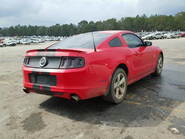 1ZVBP8CF6D5276529 - 2013 FORD MUSTANG GT RED photo 4