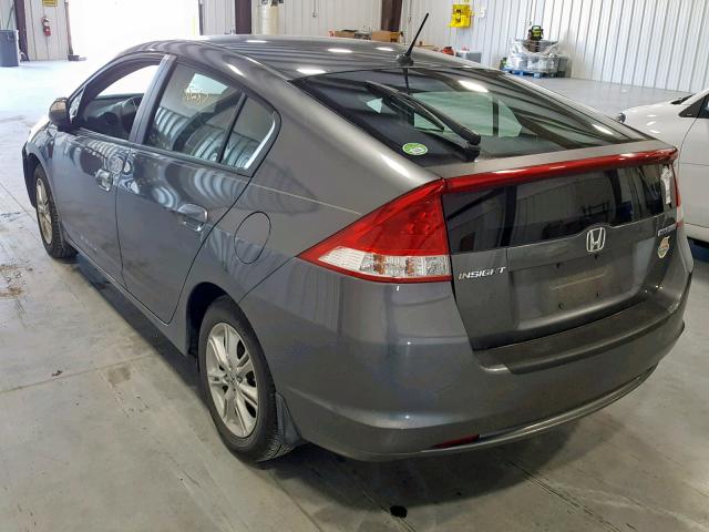 JHMZE2H73AS002948 - 2010 HONDA INSIGHT EX GRAY photo 3