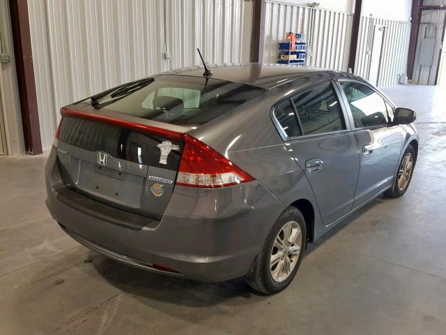 JHMZE2H73AS002948 - 2010 HONDA INSIGHT EX GRAY photo 4