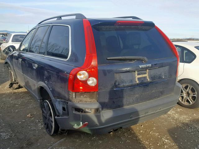 YV1CZ91H841080265 - 2004 VOLVO XC90 T6 BLUE photo 3