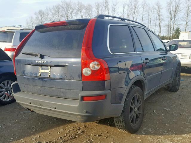 YV1CZ91H841080265 - 2004 VOLVO XC90 T6 BLUE photo 4