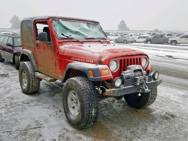 1J4FA69S74P733135 - 2004 JEEP WRANGLER / RED photo 1