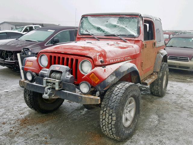 1J4FA69S74P733135 - 2004 JEEP WRANGLER / RED photo 2