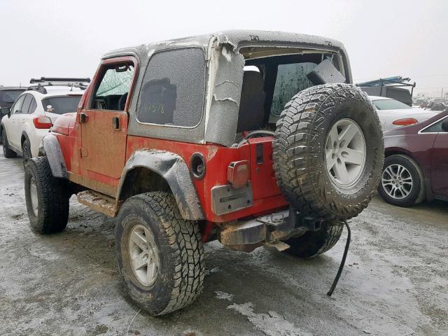 1J4FA69S74P733135 - 2004 JEEP WRANGLER / RED photo 3