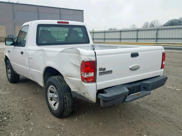 1FTYR10D98PA53641 - 2008 FORD RANGER WHITE photo 3