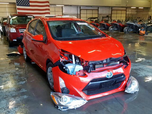 JTDKDTB30F1100303 - 2015 TOYOTA PRIUS C RED photo 1